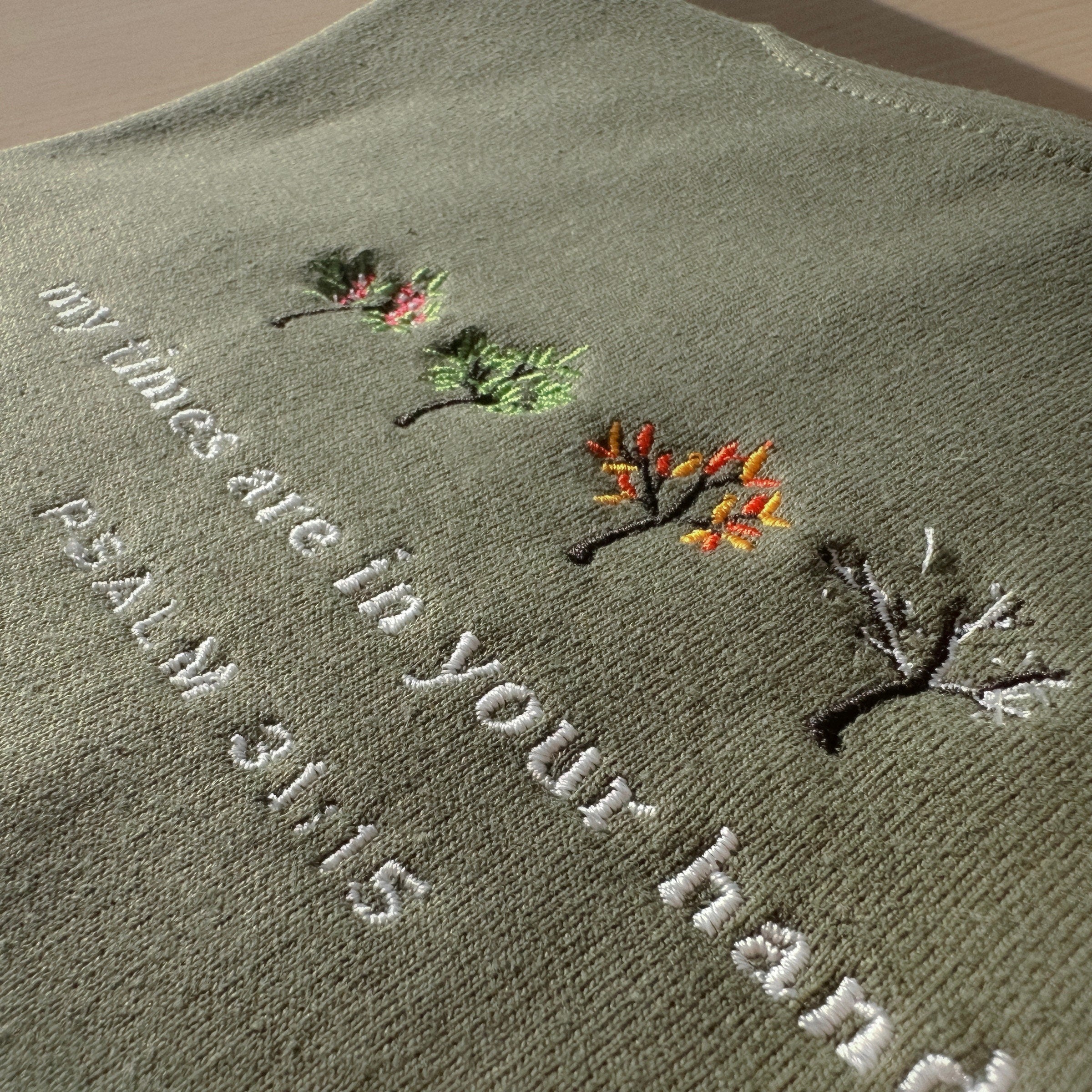 Embroidered 'Psalm 31' Bible Verse Shirt, Christian Sweatshirt, Faith Crewneck